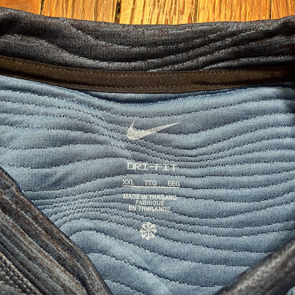 Nike Golf Dri-Fit TOUR Swirl Quilted Crew Sweatshirt XXL $105 FD5835-410 Preown - Picture 7 of 9